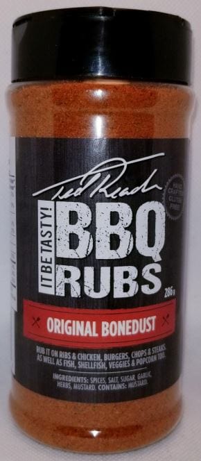 Chadwicks & Hacks Ted Reader BBQ Rub - Original Bone Dust (286G) TR-OBD Barbecue Accessories