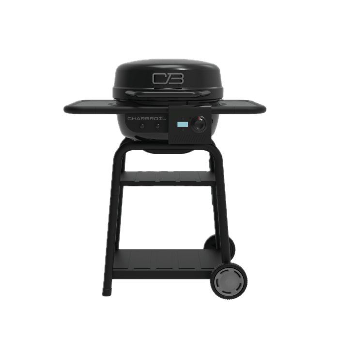 Charbroil Char Broil Bistro Pro Electric Grill + Charcoal Mode Blackout 25302177 Barbecue Finished - Gas 99143021775