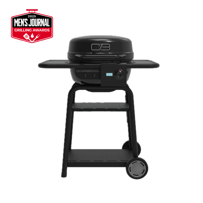 Charbroil Char Broil Bistro Pro Electric Grill + Charcoal Mode Blackout 25302177 Barbecue Finished - Gas 99143021775