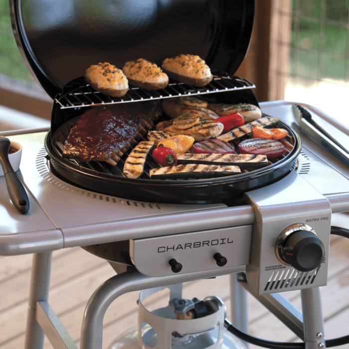 Charbroil Char Broil Bistro Pro Gas Grill + Charcoal Mode 25102152 Barbecue Finished - Gas 99143121529