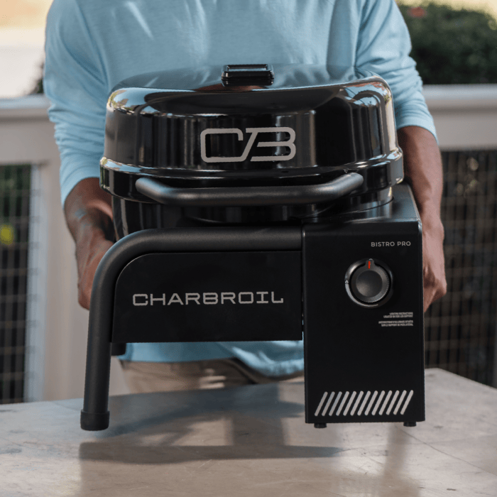 Charbroil Char Broil Bistro Pro Tabletop Gas Grill Blackout 25102153 Barbecue Finished - Gas 99143121536