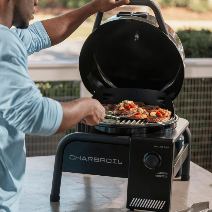 Charbroil Char Broil Bistro Pro Tabletop Gas Grill Blackout 25102153 Barbecue Finished - Gas 99143121536