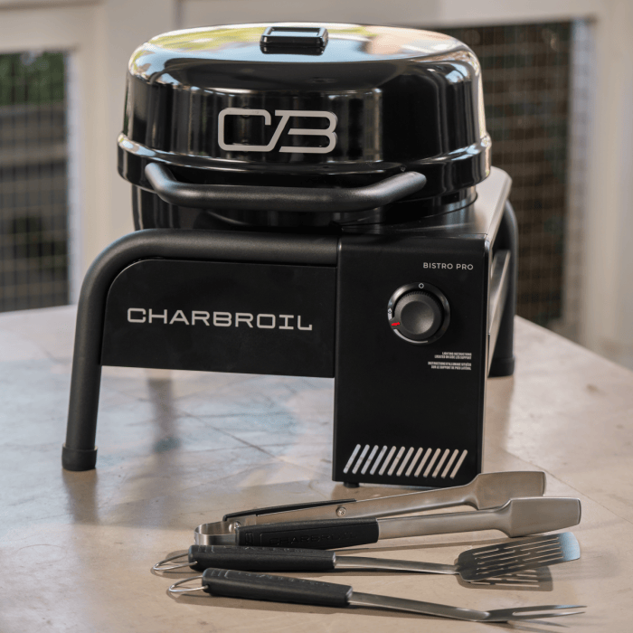 Charbroil Char Broil Bistro Pro Tabletop Gas Grill Blackout 25102153 Barbecue Finished - Gas 99143121536