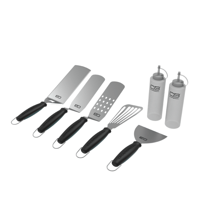 Charbroil Char Broil Comft Grip 7-Piece Griddle Toolset - CB2260028 CB2260028 Barbecue Accessories 047362600288