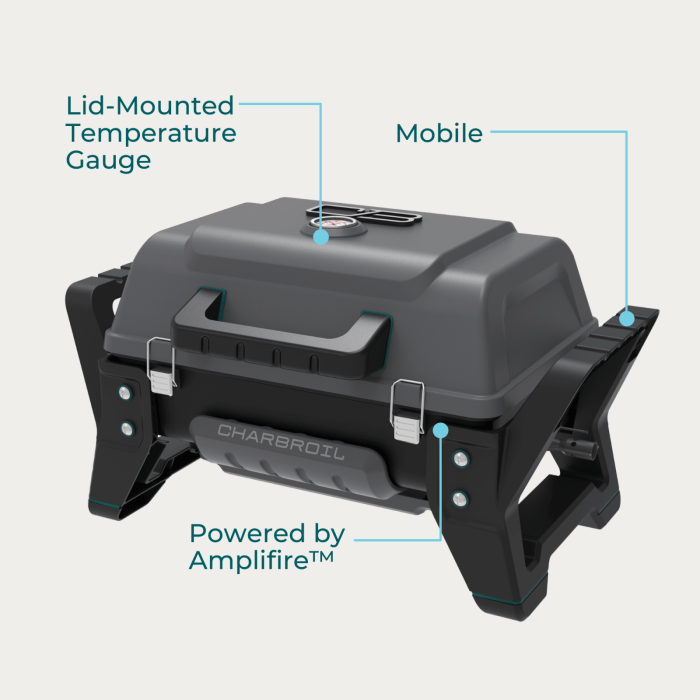 Charbroil Char Broil Grill2Go X200 Portable Gas Grill 25409200 Barbecue Finished - Gas 099143092003