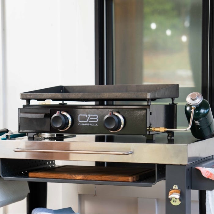 Charbroil Char Broil Performance Series 22" Portable Tabletop 2 Burner Propane Gas Griddle 463614224 Barbecue Finished - Gas 047362361424