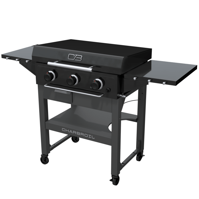 Charbroil Char Broil Performance Series 28" XL Propane Gas Griddle With Cart 3 Burner Flat Top Grill 463258924 Barbecue Finished - Gas 47362325891