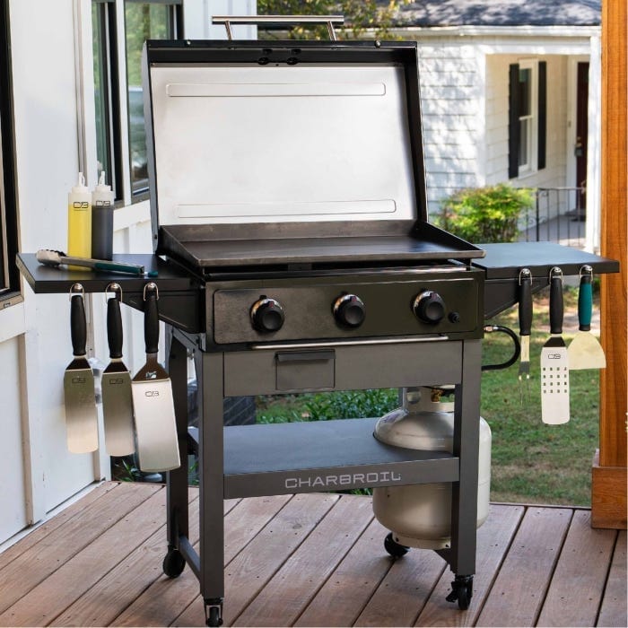 Charbroil Char Broil Performance Series 28" XL Propane Gas Griddle With Cart 3 Burner Flat Top Grill 463258924 Barbecue Finished - Gas 47362325891