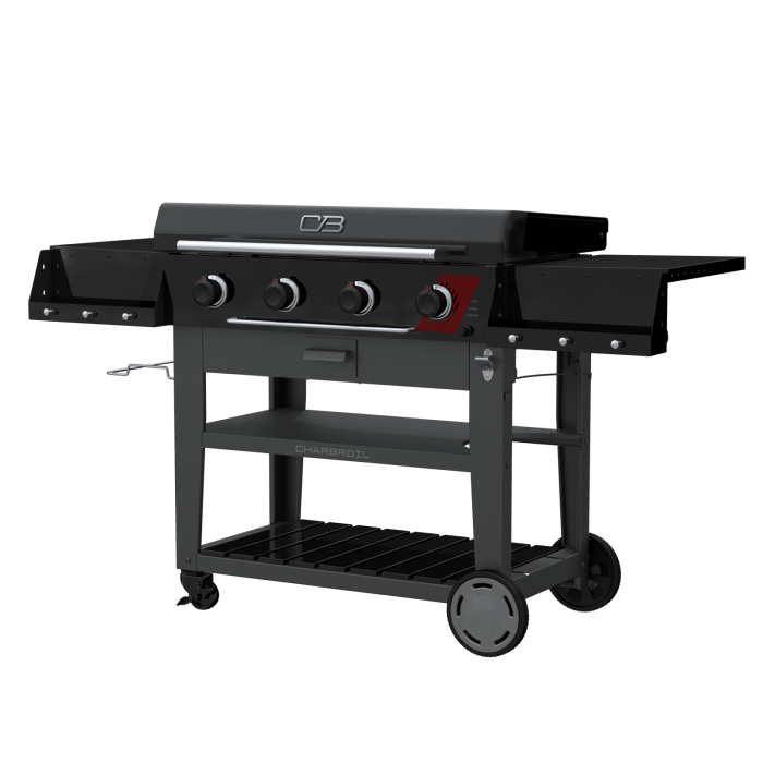 Charbroil Char Broil Performance Series 36" Deluxe Propane Gas Griddle with Cart 4 Burner Flat Top Grill 463285924 Barbecue Finished - Gas 47362328595