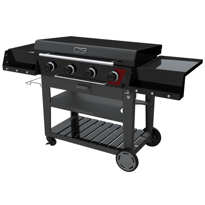 Charbroil Char Broil Performance Series 36" Deluxe Propane Gas Griddle with Cart 4 Burner Flat Top Grill 463285924 Barbecue Finished - Gas 47362328595