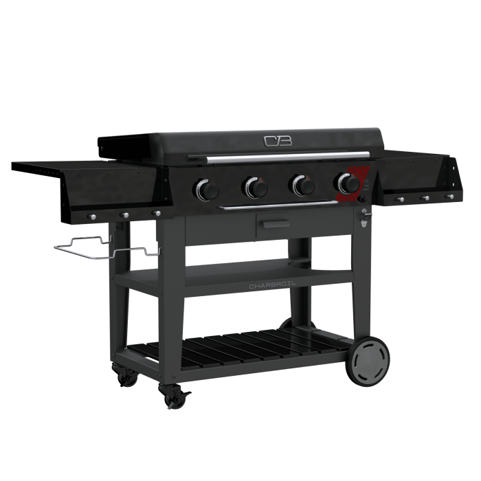Charbroil Char Broil Performance Series 36" Deluxe Propane Gas Griddle with Cart 4 Burner Flat Top Grill 463285924 Barbecue Finished - Gas 47362328595