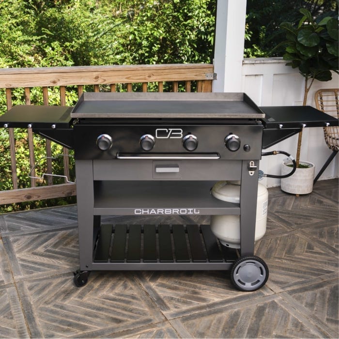Charbroil Char Broil Performance Series 36" Propane Gas Griddle with Cart 4 Burner Flat Top Grill 463259124 Barbecue Finished - Gas 047362325914