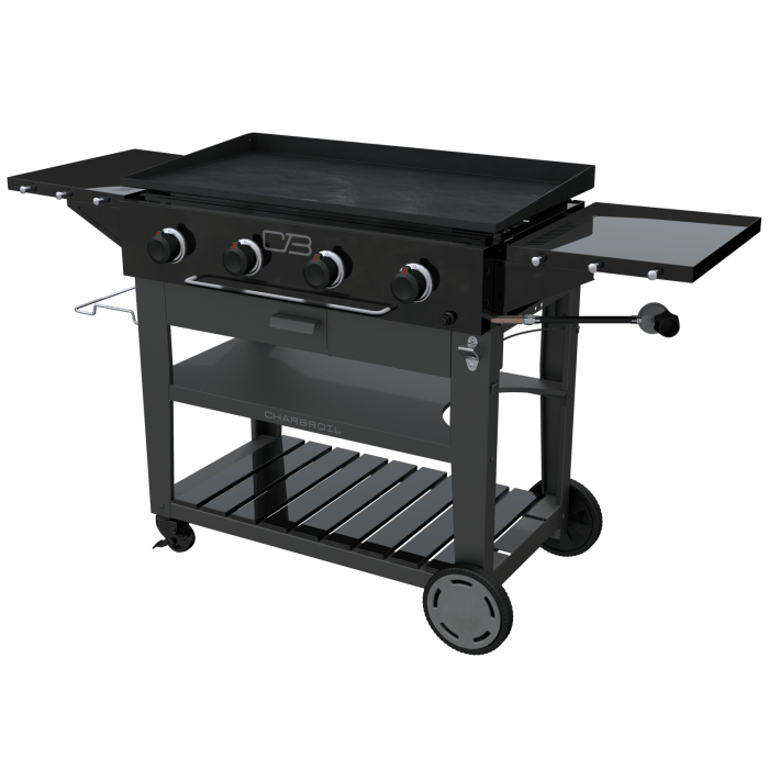 Charbroil Char Broil Performance Series 36" Propane Gas Griddle with Cart 4 Burner Flat Top Grill 463259124 Barbecue Finished - Gas 047362325914