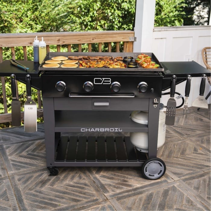 Charbroil Char Broil Performance Series 36" Propane Gas Griddle with Cart 4 Burner Flat Top Grill 463259124 Barbecue Finished - Gas 047362325914