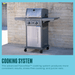 Charbroil Char Broil Performance Series FlavorMax 2 Burner Gas Grill Cabinet with Foldable Side Shelves Gray Stainless 466661525 Barbecue Finished - Gas 47362666154