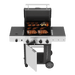 Charbroil Char Broil Performance Series FlavorMax 4 Burner Gas Grill Cabinet with Side Burner Barbecue Finished - Gas