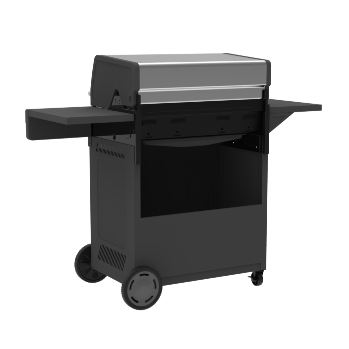 Charbroil Char Broil Performance Series FlavorMax™ 5 Burner Gas Grill Cabinet with Side Burner Gray 466834225 Barbecue Finished - Gas 047362683427