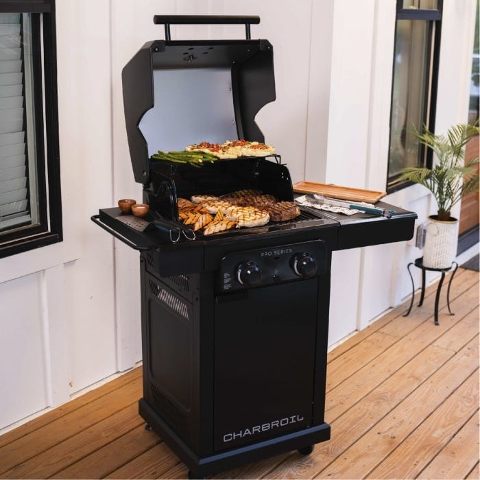 Charbroil Char Broil Pro Series 2-Burner Gas Grill 463676724 Barbecue Finished - Gas 47362367679