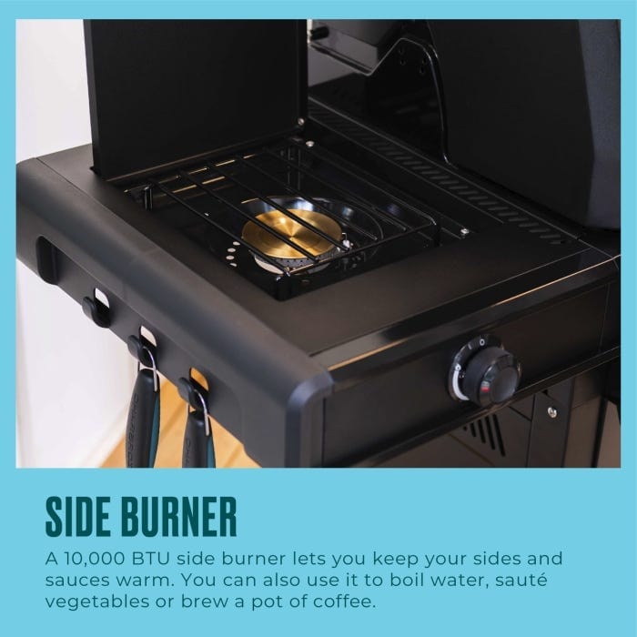 Charbroil Char Broil Pro Series 3-Burner Gas Grill with Side Burner 463366724 Barbecue Finished - Gas 47362336675