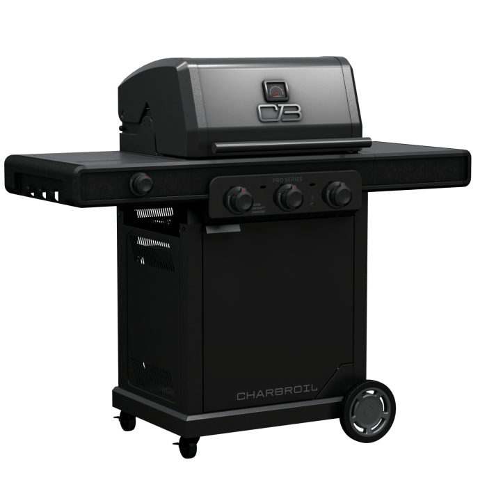 Charbroil Char Broil Pro Series 3-Burner Gas Grill with Side Burner 463366724 Barbecue Finished - Gas 47362336675