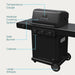 Charbroil Char Broil Pro Series 3-Burner Gas Grill with Side Burner 463366724 Barbecue Finished - Gas 47362336675