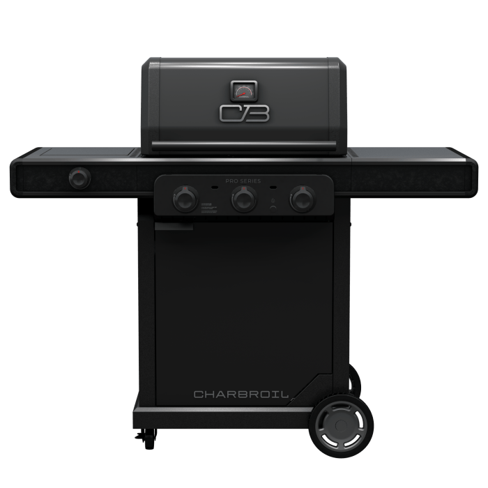 Charbroil Char Broil Pro Series 3-Burner Gas Grill with Side Burner 463366724 Barbecue Finished - Gas 47362336675