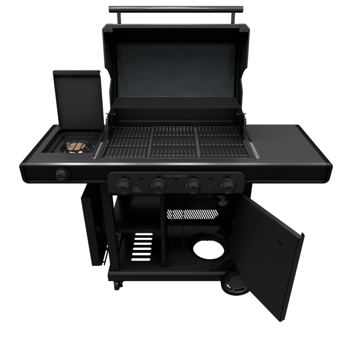 Charbroil Char Broil Pro Series 4-Burner Gas Grill with Side Burner 463281024 Barbecue Finished - Gas 47362328106