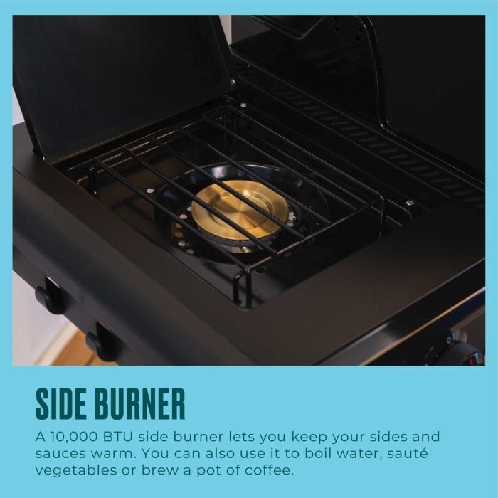 Charbroil Char Broil Pro Series 4-Burner Gas Grill with Side Burner 463281024 Barbecue Finished - Gas 47362328106