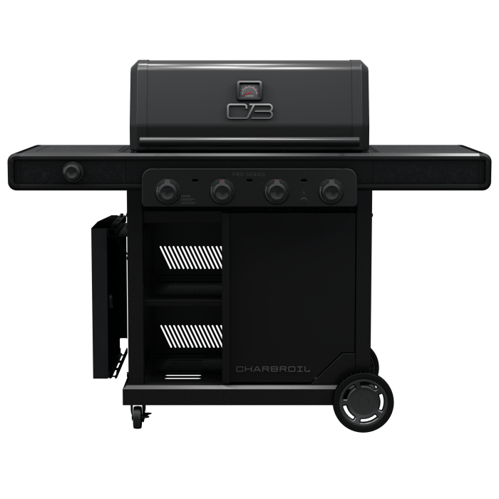 Charbroil Char Broil Pro Series 4-Burner Gas Grill with Side Burner 463281024 Barbecue Finished - Gas 47362328106