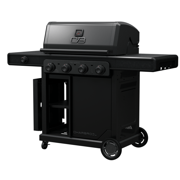 Charbroil Char Broil Pro Series 4-Burner Gas Grill with Side Burner 463281024 Barbecue Finished - Gas 47362328106