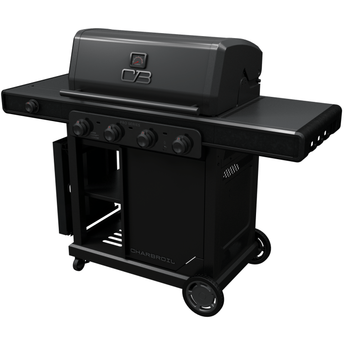 Charbroil Char Broil Pro Series 4-Burner Gas Grill with Side Burner 463281024 Barbecue Finished - Gas 47362328106
