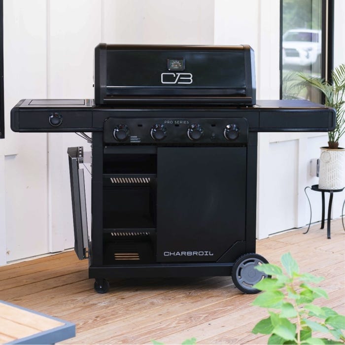 Charbroil Char Broil Pro Series 4-Burner Gas Grill with Side Burner 463281024 Barbecue Finished - Gas 47362328106