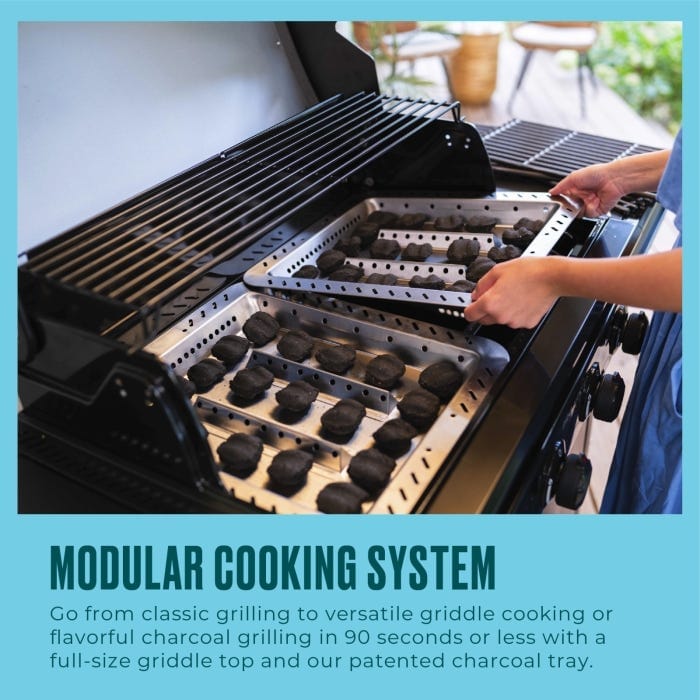 Charbroil Char Broil Pro Series 4-Burner Gas Grill with Side Burner 463281024 Barbecue Finished - Gas 47362328106