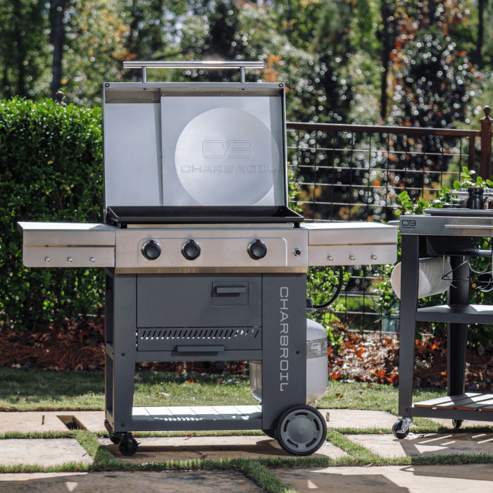Charbroil Char Broil Versa-Tile 28" 3-Burner All-in-one Cooking Station 466217525 Barbecue Finished - Gas 47362621757
