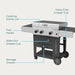 Charbroil Char Broil Versa-Tile 28" 3-Burner All-in-one Cooking Station 466217525 Barbecue Finished - Gas 47362621757