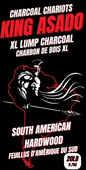 Charcoal Chariots Charcoal Chariots King Asado XL Lump Charcoal (20 lb.) KING Barbecue Accessories - Charcoal