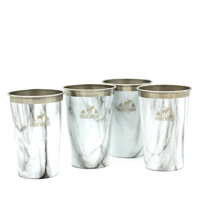 Chilly Moose Chilly Moose Long Beach Tumblers (4-Piece Set) Harbour White DWLBHWSET Outdoor Finished 665270259765