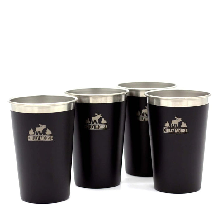 Chilly Moose Chilly Moose Long Beach Tumblers (4-Piece Set) Midnight DWLBBLSET Outdoor Finished 665270075617