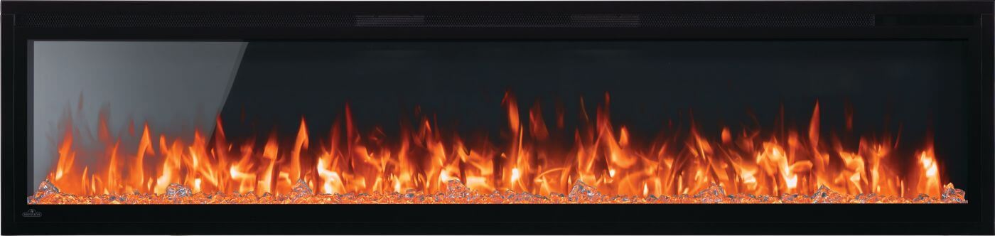Continental Fireplaces Continental Fireplaces Entice 72 Electric Fireplace CEFL72FH-1 Fireplace Finished - Electric