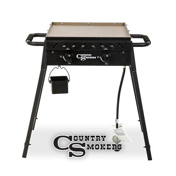 Country Smokers Country Smokers 2-Burner Griddle 10666 Barbecue Finished - Gas 684678106662