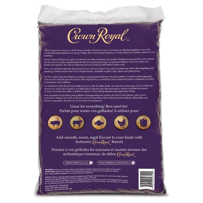 Crown Royal Crown Royal Premium Whiskey Barrel Pellets (20 lb.) - GBG-CRPELLET GBG-CRPELLET Barbecue Accessories - Pellet 628176523101