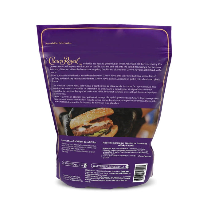Crown Royal Crown Royal Premium Whisky Barrel Chips (180 cu. in.) - GBG-CRCHIP GBG-CRCHIP Barbecue Accessories - Pellet 628176523118