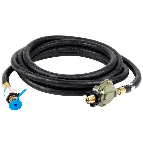 Crown Verity Crown Verity 1/2" x 25' Liquid Propane Gas Hose and Regulator Assembly for Single Inlet (SI) Propane Cooking Equipment - ZCV-5131 ZCV-5131 Barbecue Parts