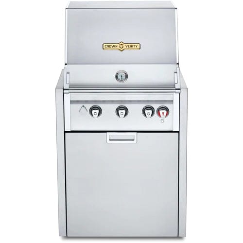 Crown Verity Crown Verity 24" Infinite Modular Gas Grill with Light Package & Propane Tank Holder Barbecue Finished - Gas