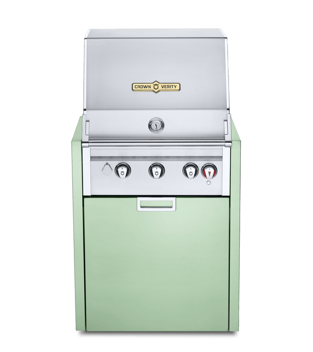 Crown Verity Crown Verity 24" Infinite Modular Gas Grill with Light Package & Propane Tank Holder Propane / Cape Cod Breeze IGM24LPCC-LT Barbecue Finished - Gas