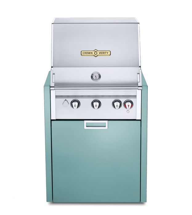Crown Verity Crown Verity 24" Infinite Series Modular Grill Propane / Grotto Turquoise IGM24LPGT Barbecue Parts