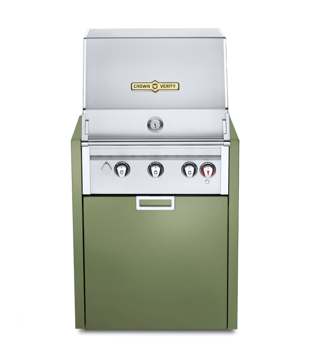 Crown Verity Crown Verity 24" Infinite Series Modular Grill Propane / Napa Valley Olive IGM24LPNV Barbecue Parts