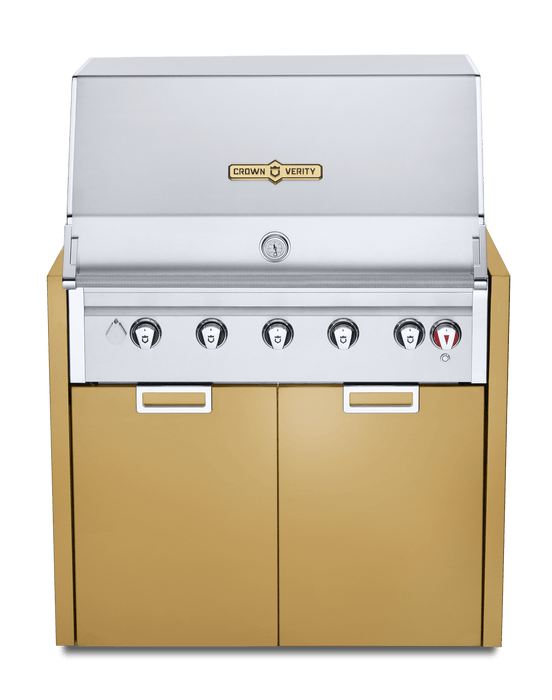 Crown Verity Crown Verity 36" Infinite Modular Gas Grill with Light Package& Propane Tank Holder Propane / Grand Canyon Gold IGM36LPGC-LT Barbecue Finished - Gas