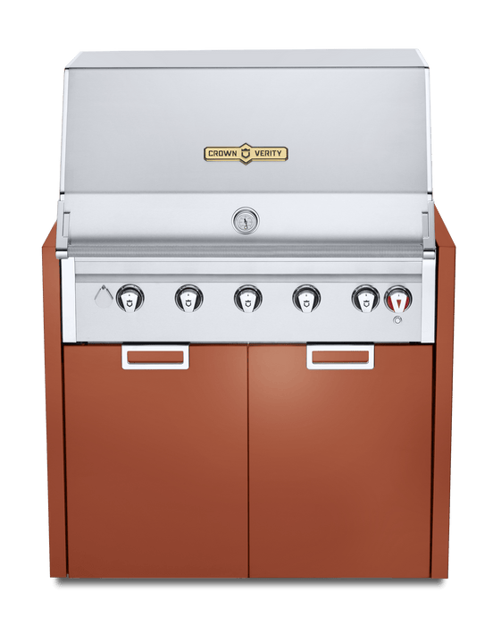 Crown Verity Crown Verity 36" Infinite Modular Gas Grill with Light Package& Propane Tank Holder Propane / Red Rock Sandstone IGM36LPRR-LT Barbecue Finished - Gas