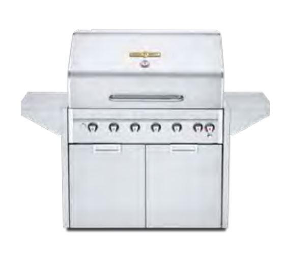 Crown Verity Crown Verity 42" Estate Series Mobile Grill with 2 Doors Barbecue Finished - Gas